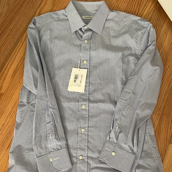 [Valentino] mens checkered button down - Picture 6 of 6